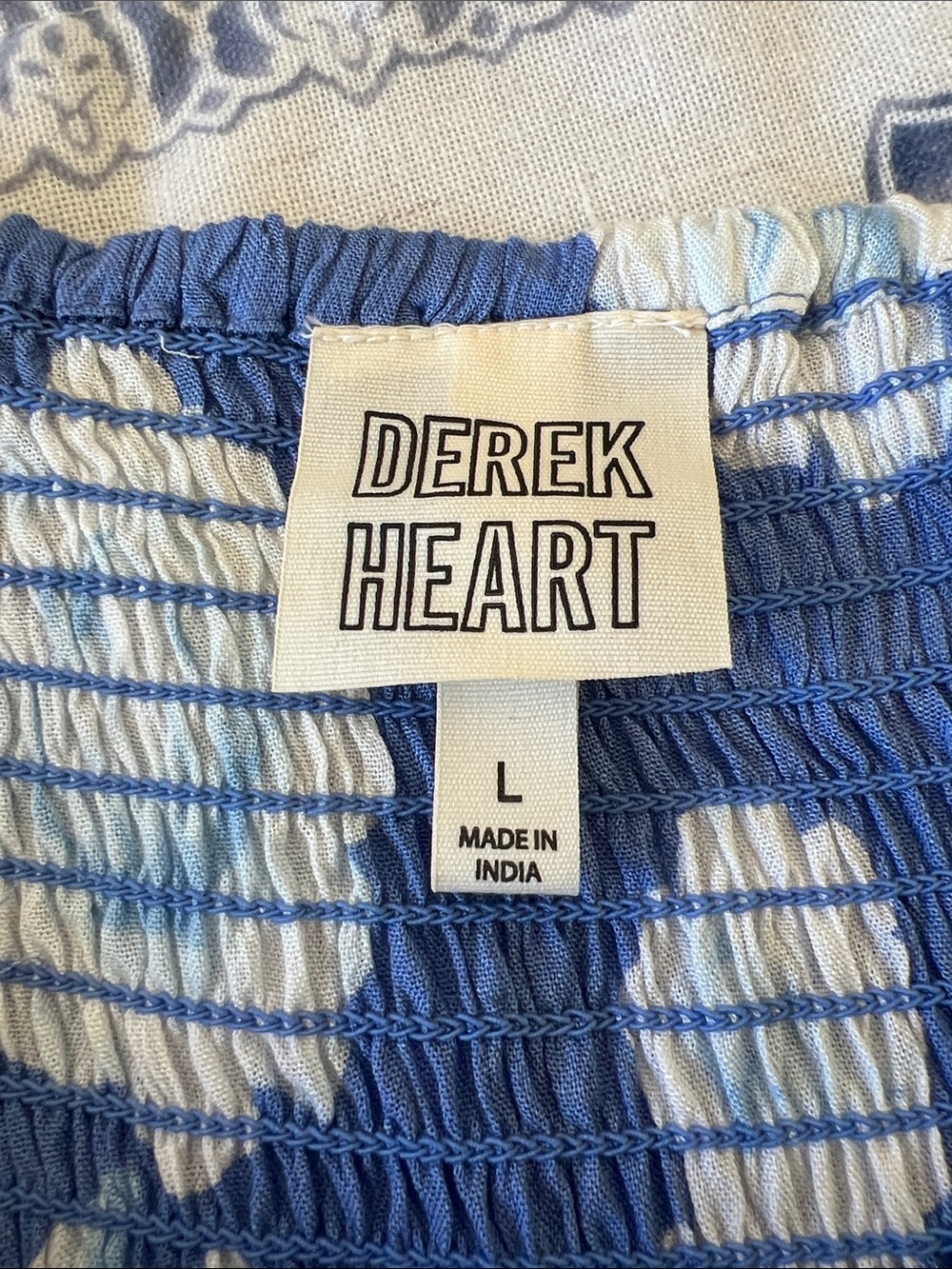 Derek Heart Blue and White Floral Maxi Dress - Picture 3 of 8